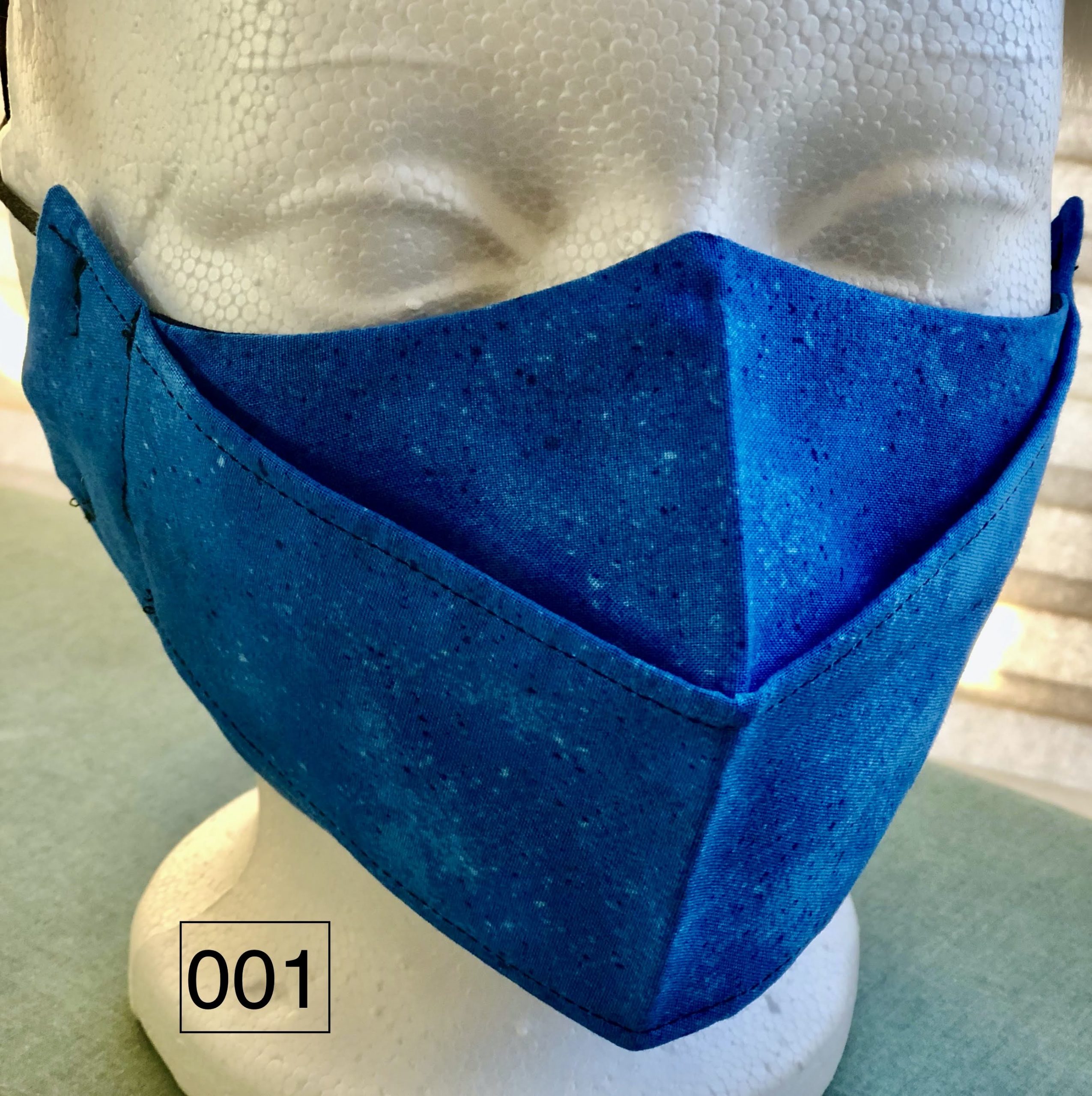 Origami Blue with Marbled Blue Pattern