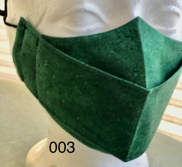 Origami Plain Dark Green with tiny black and light green dots