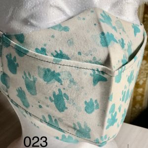 Origami White with Small Blue Flower Pattern