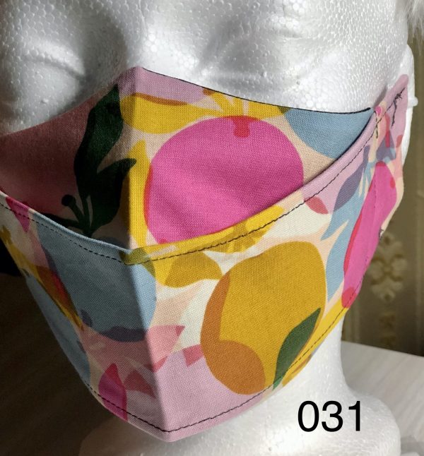 Origami White with Multi Color Circle Pattern