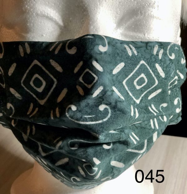 Pleated Dark Green with Diamond Pattern