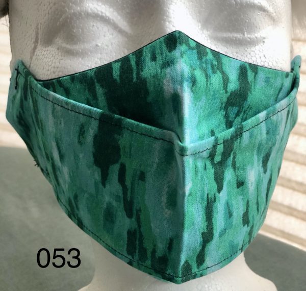 Origami Green with Shades of Green Pattern