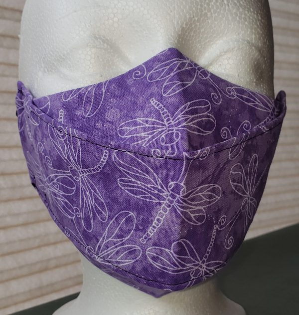 Origami Purple with Purple Dragonflies Pattern