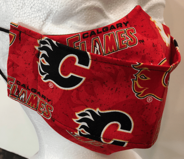 Calgary Flames on Red mask