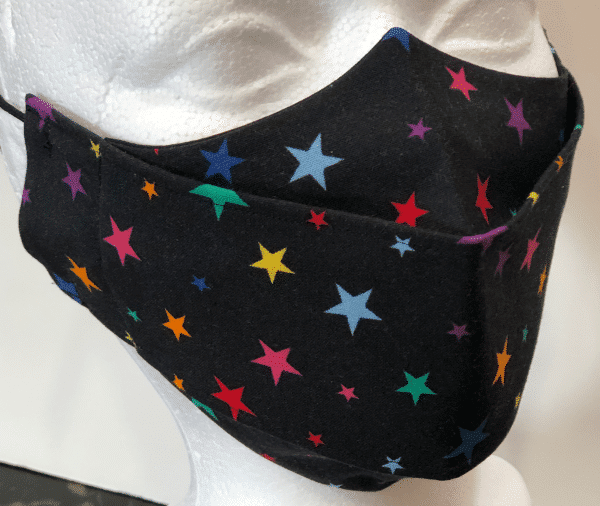 Multi-coloured Stars Mask