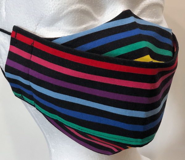 Horizontal Multi-coloured Stripes Mask