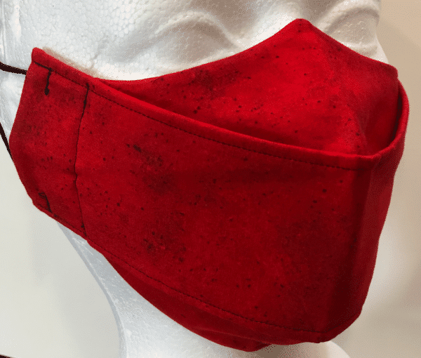 Red with subtle Marbling and Speckles Mask