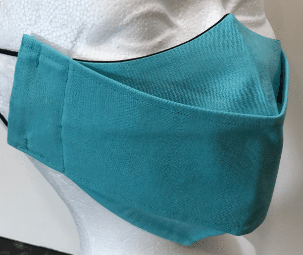 Robin Teal Solid Mask