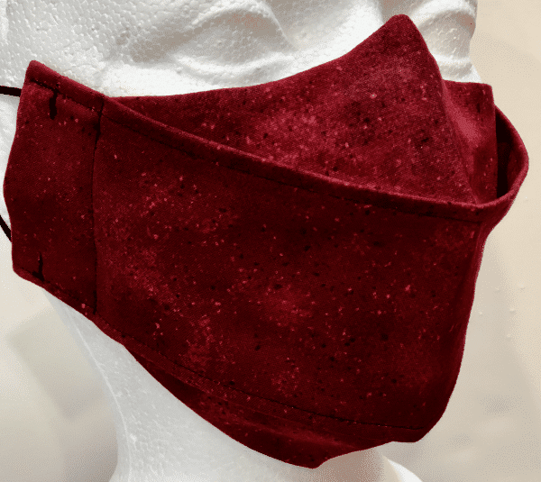 Marbled Burgundy with Speckles Mask