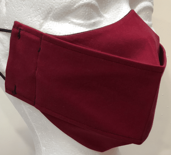 Burgundy Solid Mask