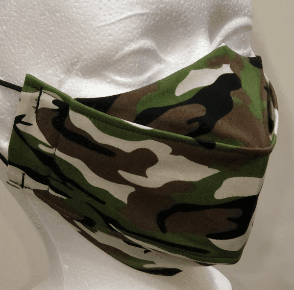 Origami Colour Camo - Olive Black Cream Brown Mask