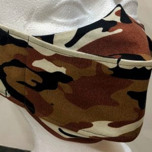 Colour Camo - Brown Caramel Black White mask