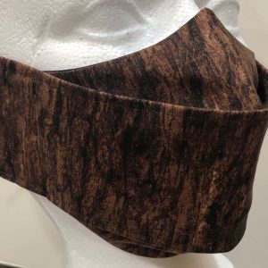Origami Multiple brown shades bark look mask